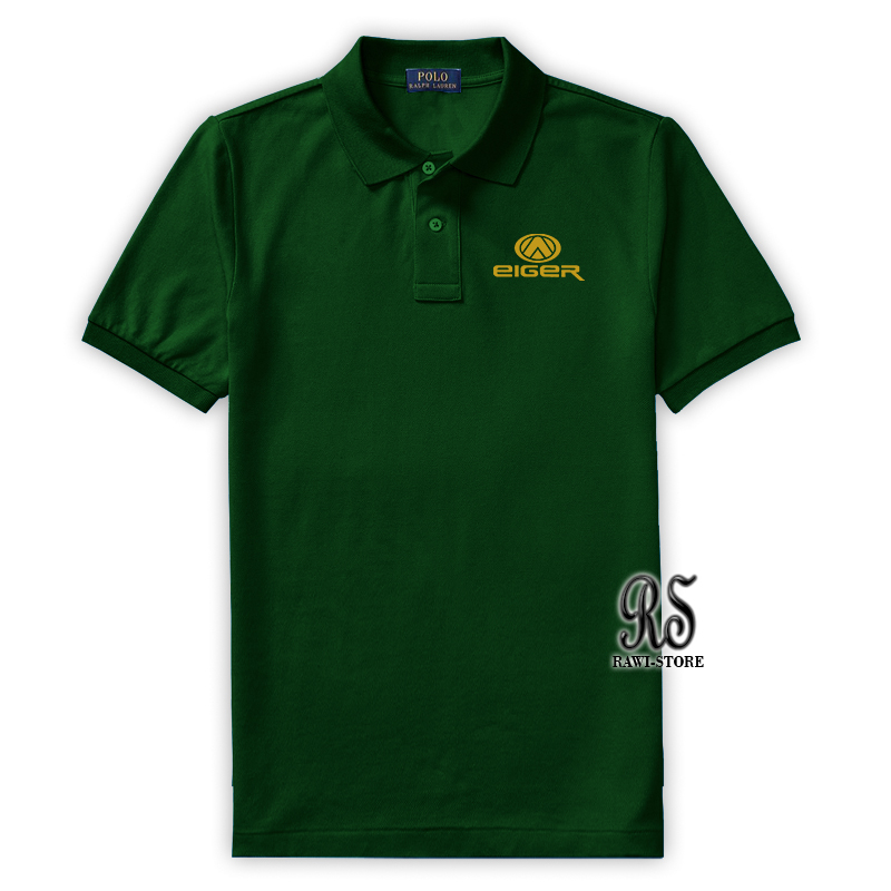 Kaos Polo-Shirt Kaos Kerah Kaos Pria Kaos Wanita Kaos Eiger Original Terbaru Gold