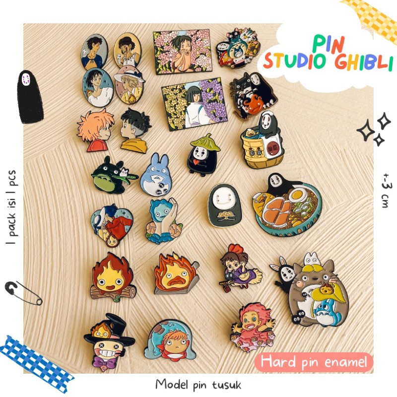 Pin/ Bros Studio Ghibli | Totoro, Spirited Away, Howls Moving Castle, Princess Mononoke, Kiki's Deli