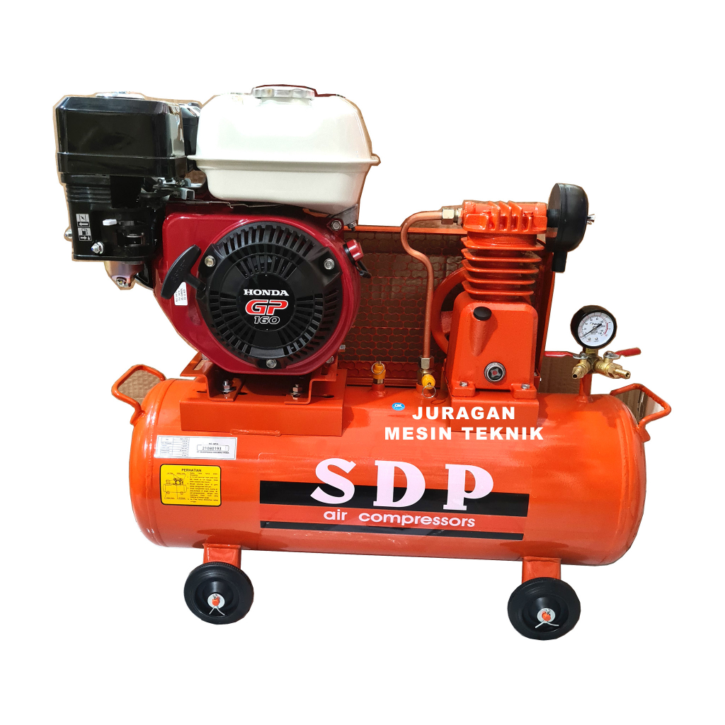 Mesin Kompresor Bensin SDP By Shark 1/4 HP + Penggerak Honda GP 160