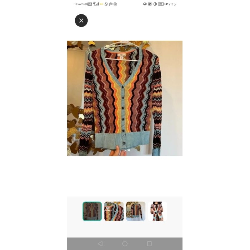 missoni cardigan preloved