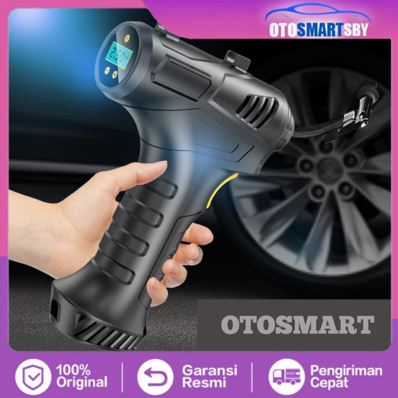 Pompa Ban Mobil Truk Motor Elektrik Cek Tekanan Angin Digital Pompa Elektrik Pompa