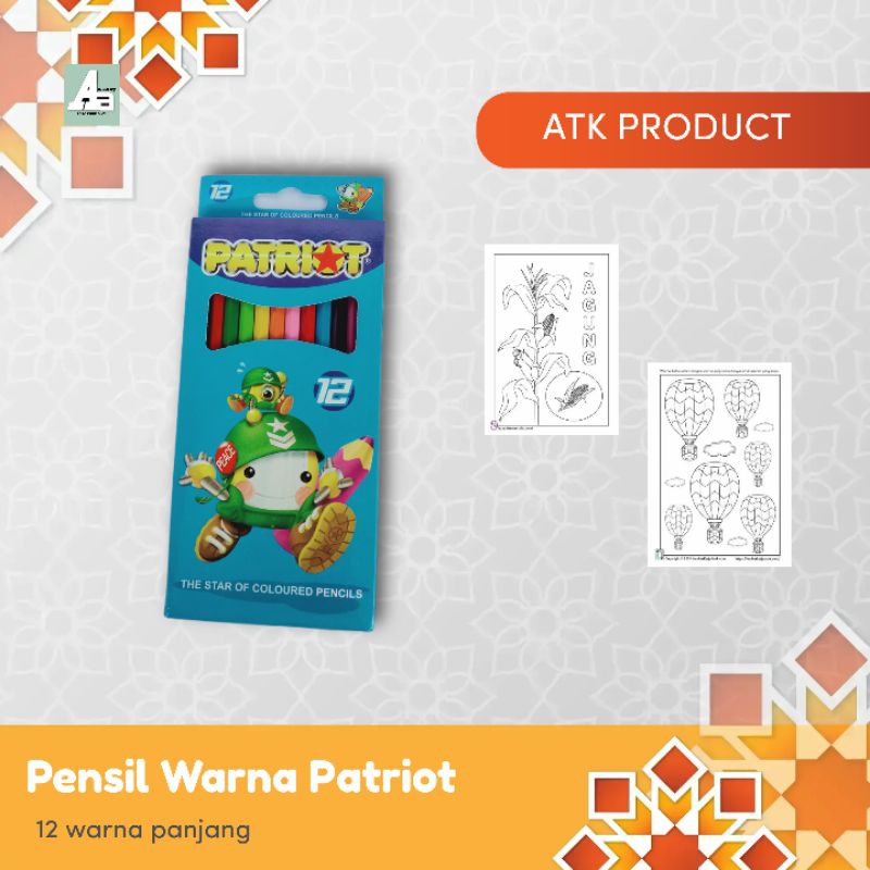 

PENSIL WARNA PATRIOT PANJANG ISI 12 warna