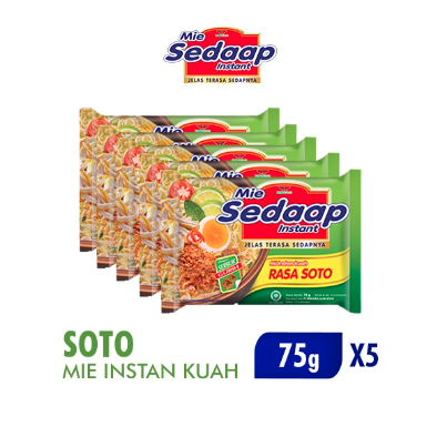 

Mie Sedaap SOTO 75 gr x5