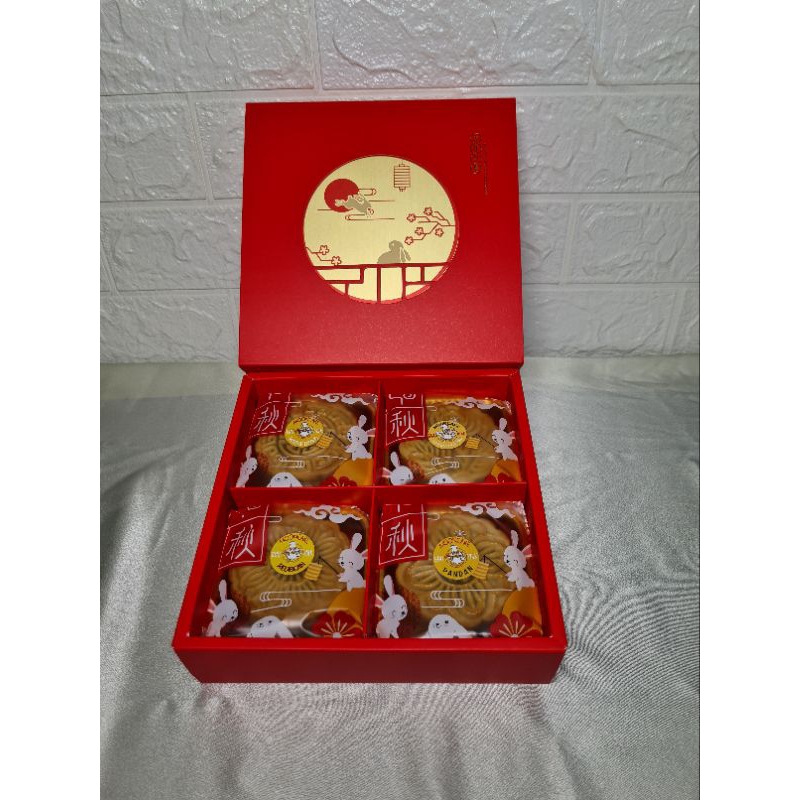 

#Mooncake/Tiongciupia/ HAMPERS YUMMY isi 4 Veggie /tanpa telur