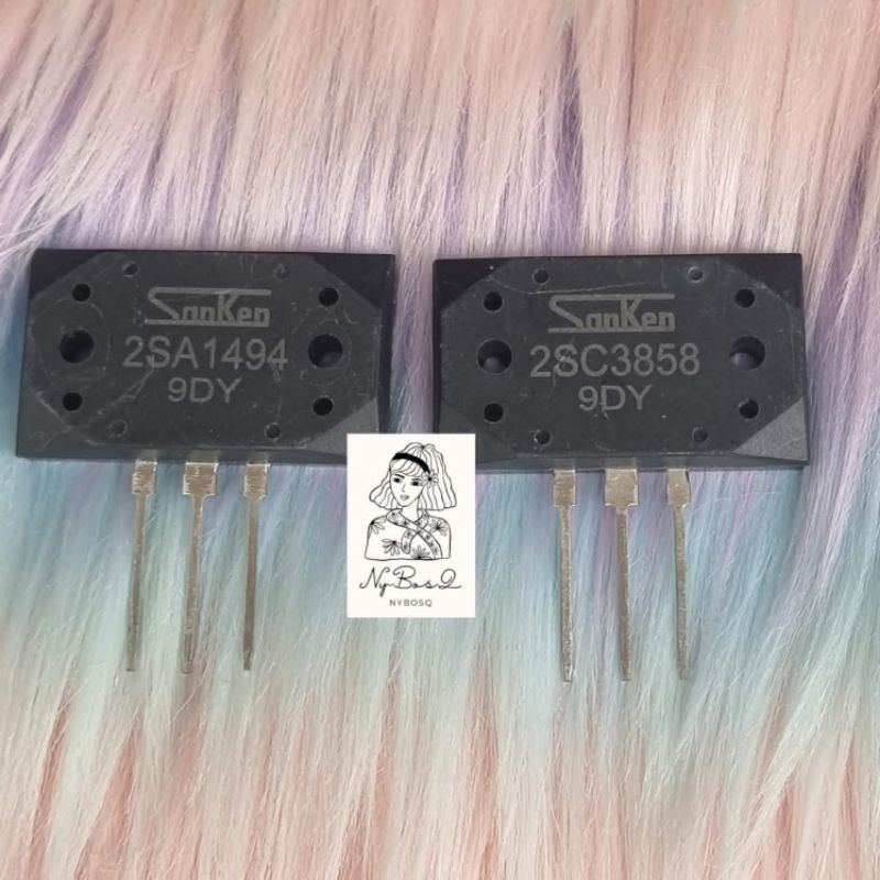 TRANSISTOR SANKEN 1494 3858 2SA1494 2SC3858 SA1494 SC3858 1SET
