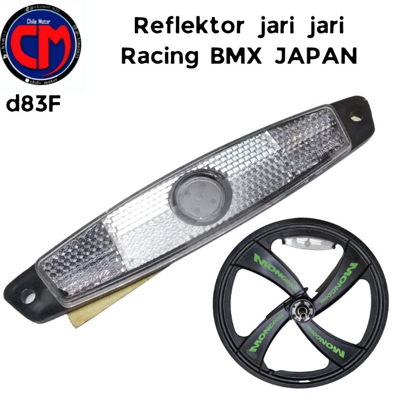 Reflektor Mata Kucing Velg Jari jari Bmx Mtb Lowrider Racing Mongose Japan Nos d83f