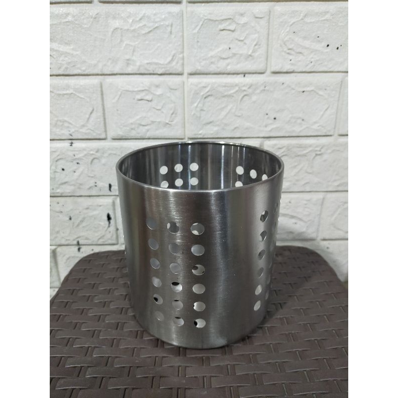 Tempat Sendok Stainless Steel / Tempat Sedotan Stainless Steel / Tempat Sendok Garpu / Tempat Serbag