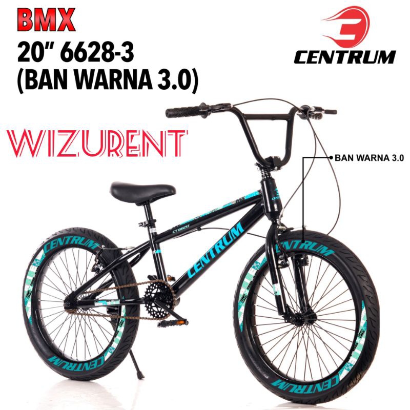 sepeda bmx centrum 20 inchi ban lebar