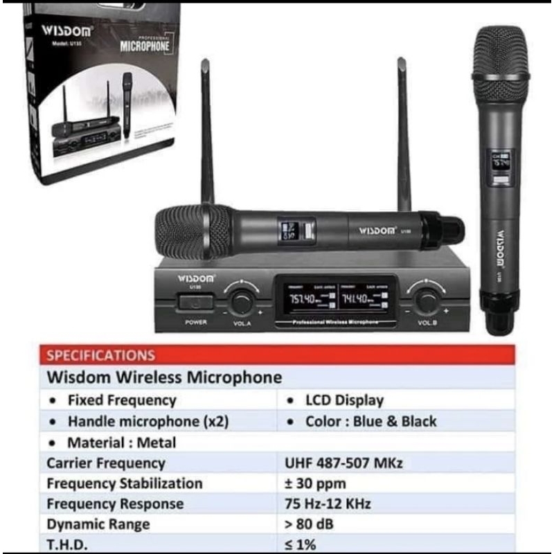 wireles mic wisdom u135