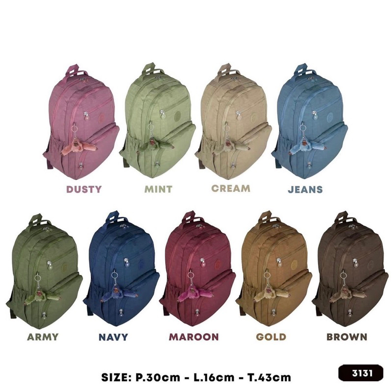 Tas Ransel Wanita/Pria/Anak size 30x43cm branded KIPLING