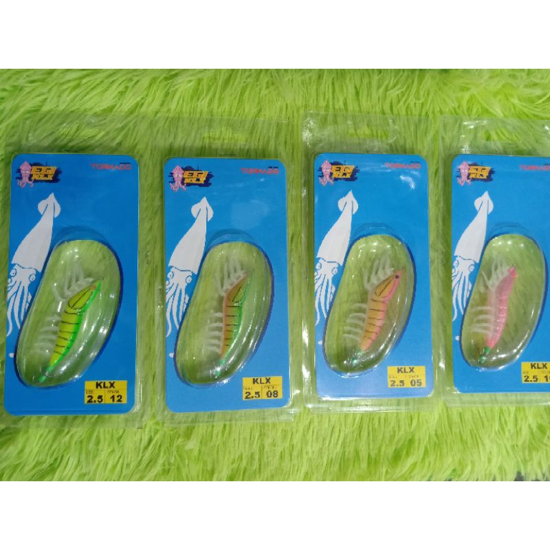 Umpan pancing Cumi Udang Kaki tiruan Squid Jig 7cm Tornado GID 2.5