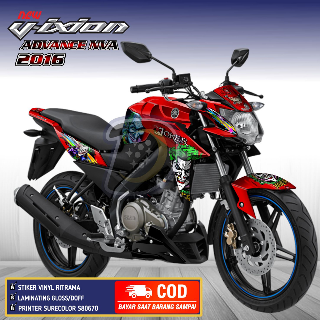Decal Vixion Advance 2016 Striping Yamaha Vixion NVA Stiker Motor Vixion Advance Joker