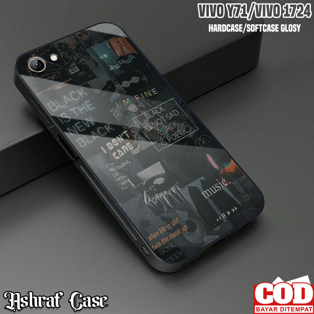 Case Vivo Y71 / Vivo 1724 - Casing Vivo 1724 / Vivo Y71 ( AESTH ) Silikon Hp Vivo Y71 - Kesing Hp - 