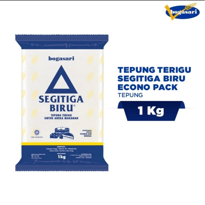 

[BOGASARI] Terigu Segitiga Biru Kemasan Ekonomis 1kg