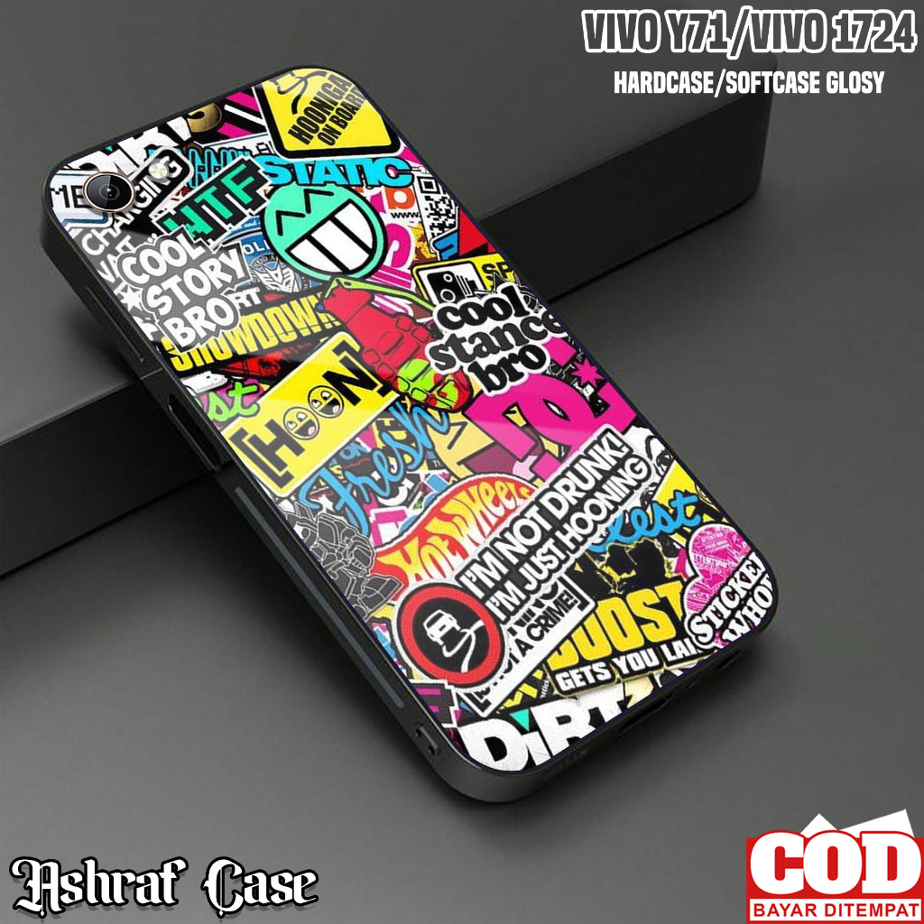 Case Vivo Y71 / Vivo 1724 - Casing Vivo 1724 / Vivo Y71 ( GRAFF ) Silikon Hp Vivo Y71 - Kesing Hp - 
