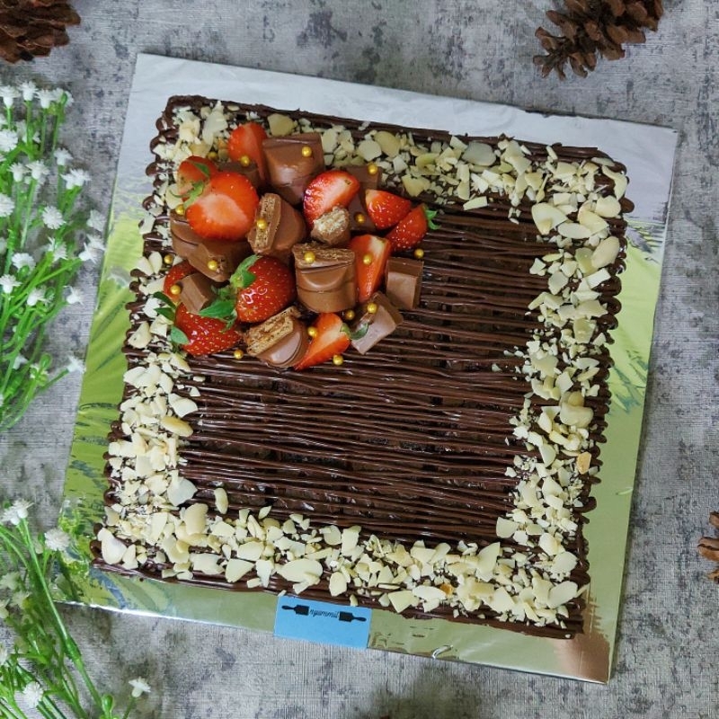 

Bisa DADAKAN / Fudgy Brownies Custom / Brownies Ulang Tahun