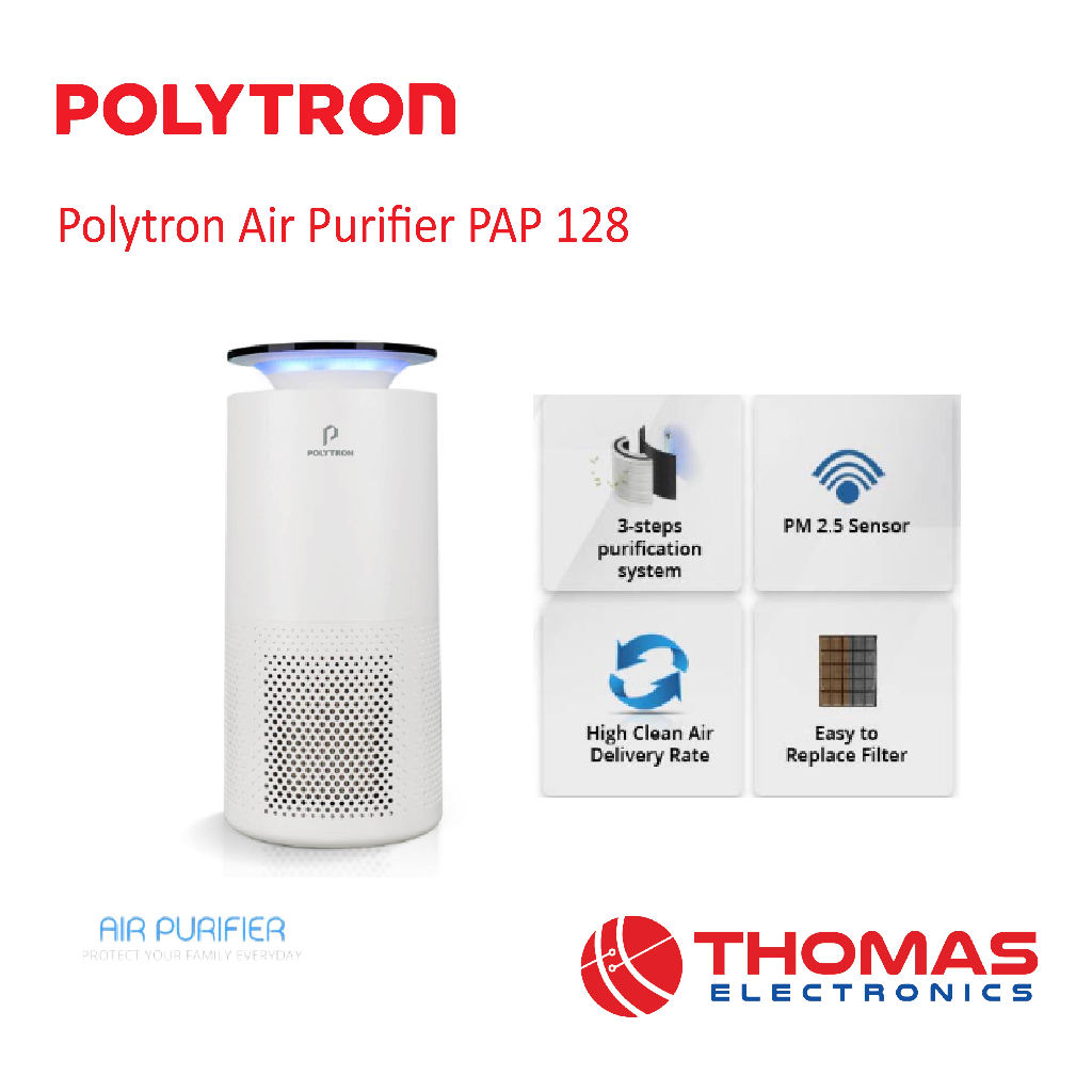 Air Purifier Polytron PAP128 PAP 128 Hepa Filter Garansi Resmi