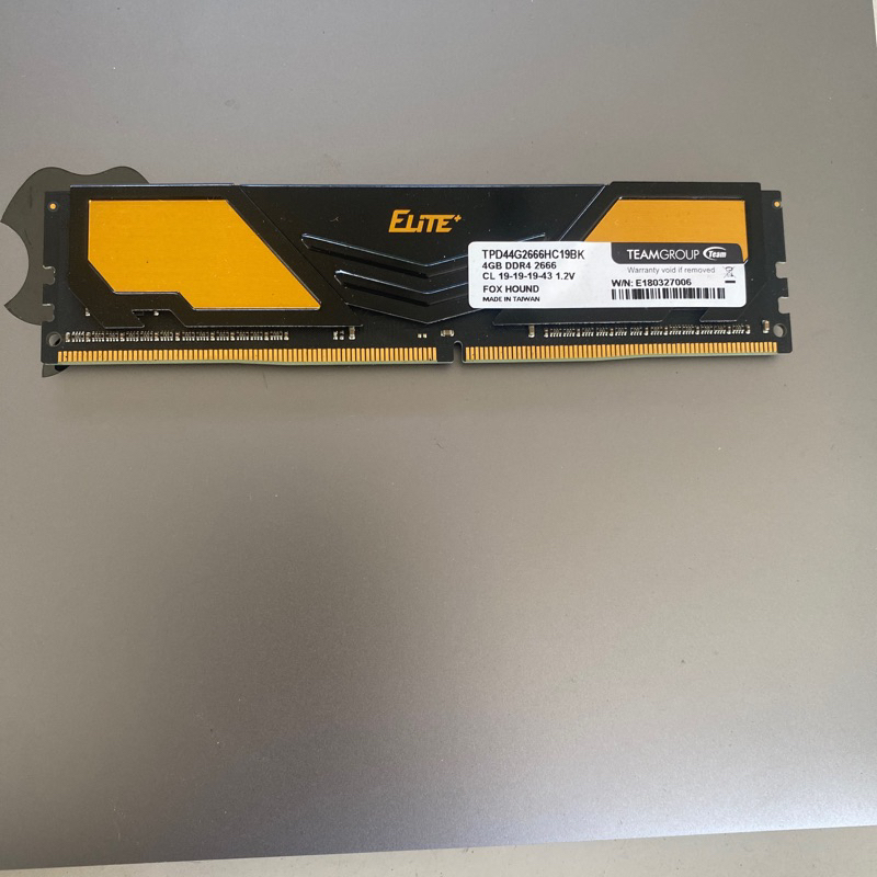 4gb ddr4 team elite dark gold 2666mhz