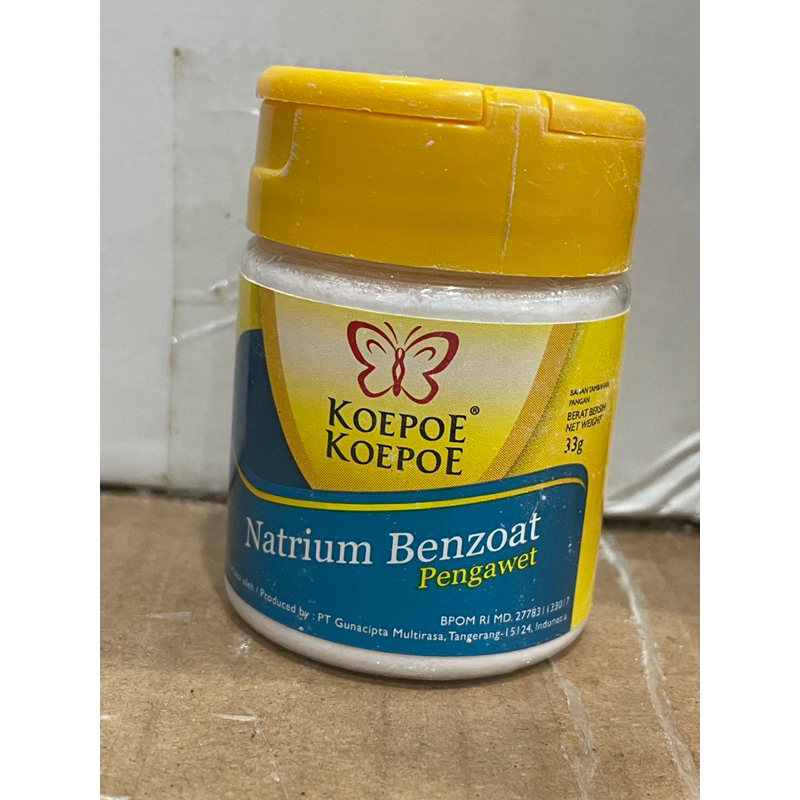 

[KOEPOE-KOEPOE] NATRIUM BENZOATE / Pegawet Makanan 33gr
