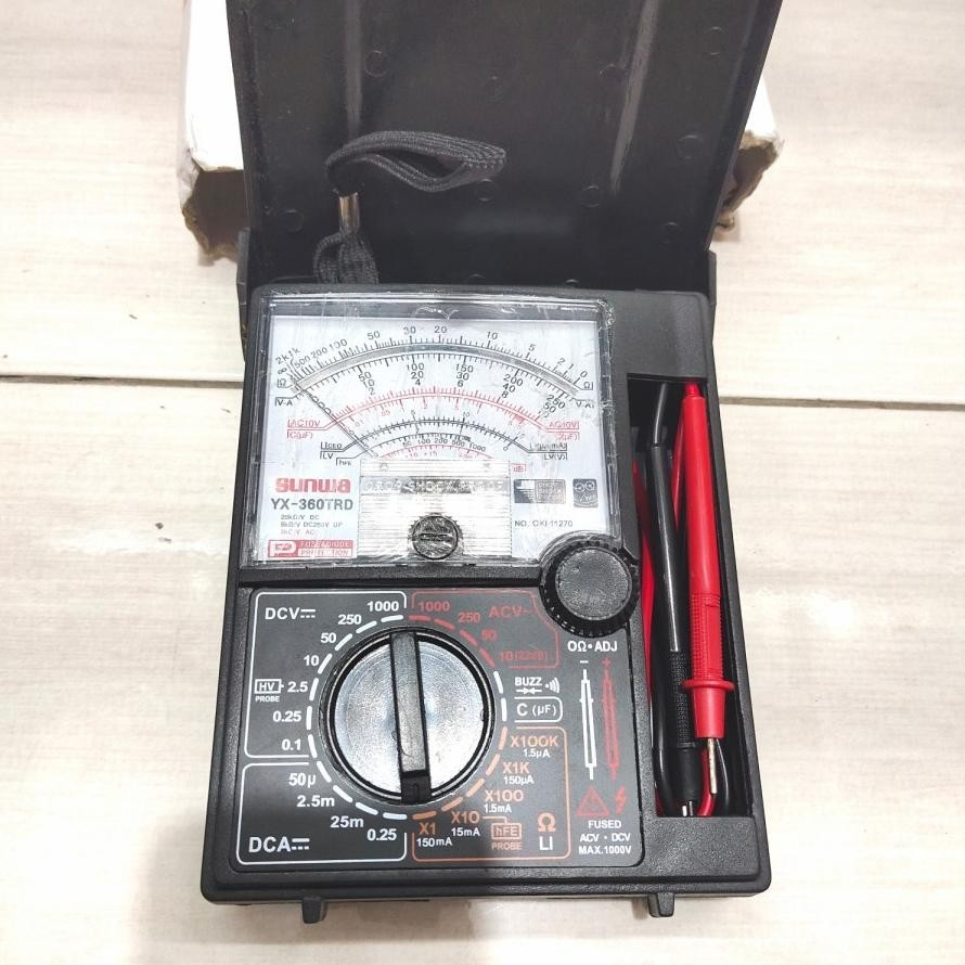 MULTITESTER ANALOG JARUM SUNWA YX-360TRD MULTIMETER AVOMETER ADA COVER PENUTUP