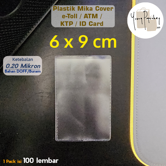 Plastik Mika Cover Kartu eToll / ATM / KTP / ID CARD Uk. 6x9