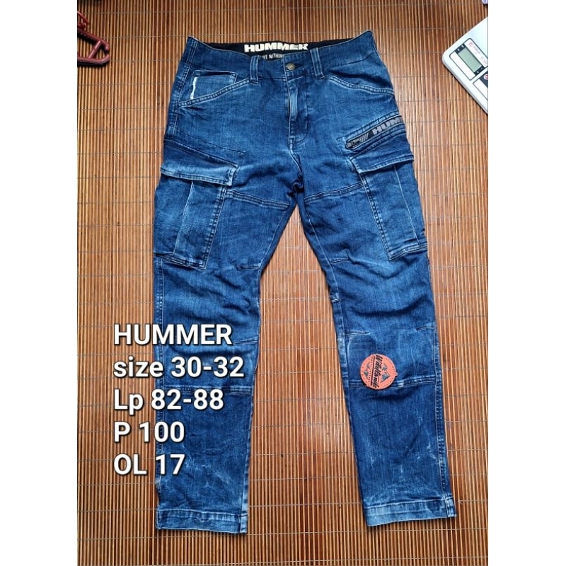 Celana Cargo Slim HUMMER Jeans Stretch