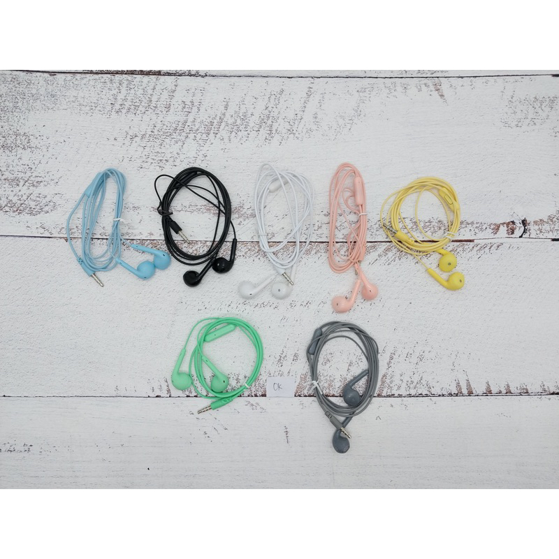 (acc ptk) Headset Macaron Matte U19 Extra Bass / Wired Earphone U19 Color Macaron Matte - Suara Bass