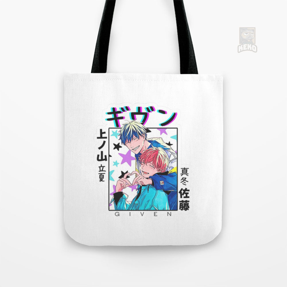 Tote Bag Kanvas Given Anime  Ritsuka Uenoyama and Mafuyu