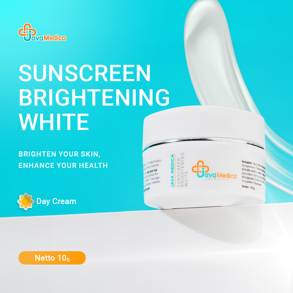 Java Medica Sunscreen Brightening White - Krim Siang Tabir Surya