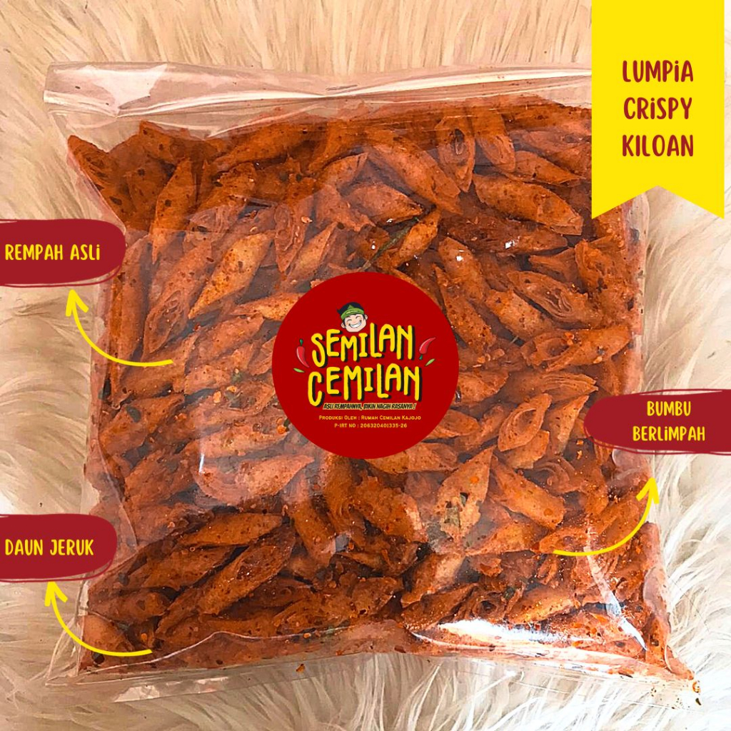 

LUMPIA CRISPY KILOAN / LUMPIA CRISPY REMPAH DAUN JERUK / semilan cemilan