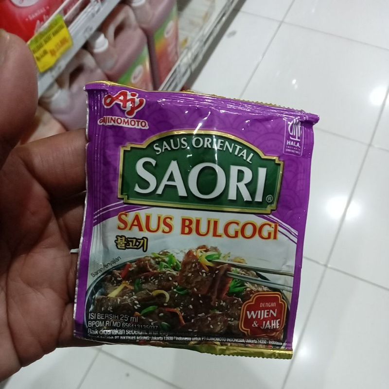 

Saori Saus Oriental 25ml Saus Bulgogi