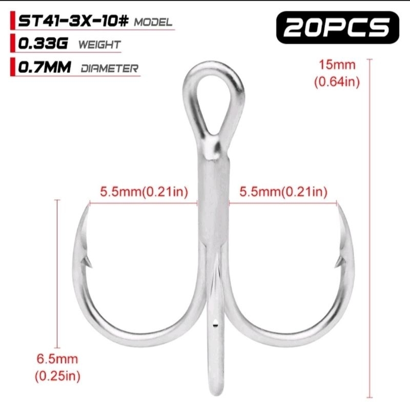 triple hook Origin & BKB X3 , X4 / kotak