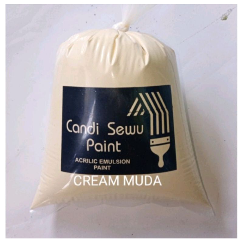 CAT TEMBOK 1 KG WARNA CREAM MUDA