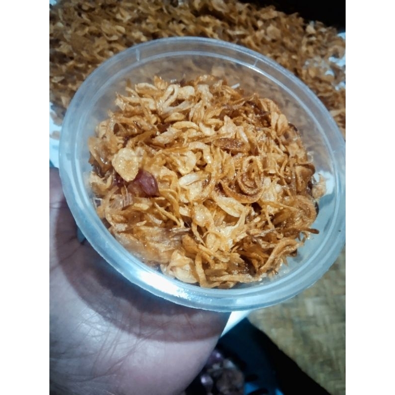 

Bawang goreng asli tanpa tepung kemasan 200gr