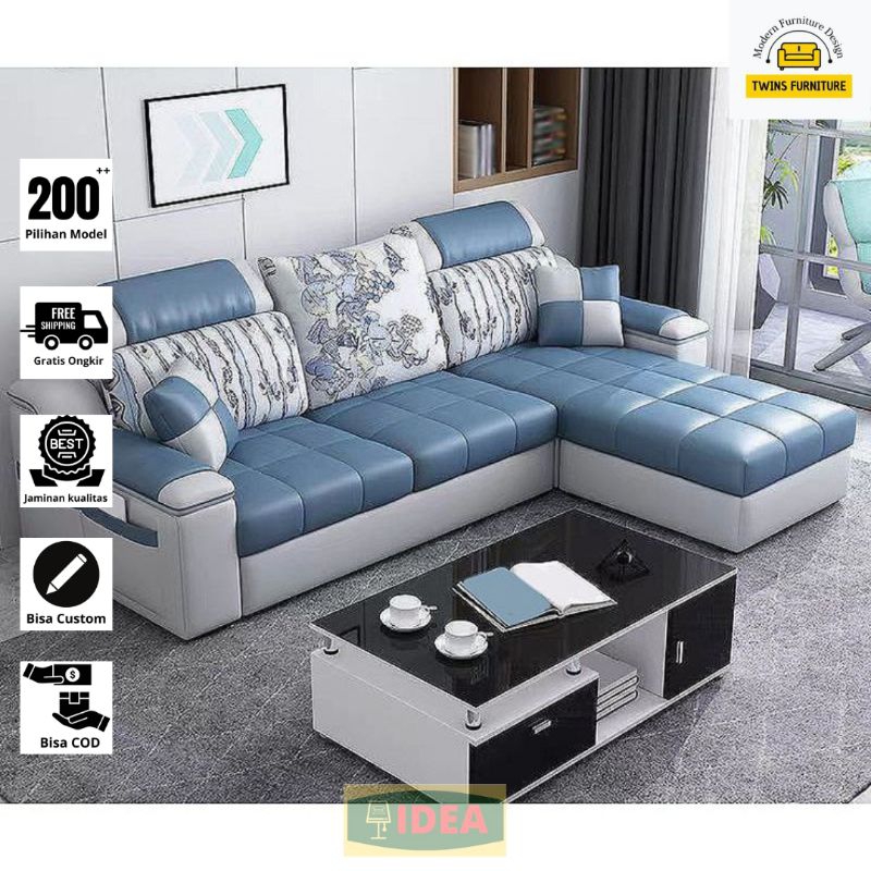 IDEA - Sofa Minimalis L Shape Include Meja