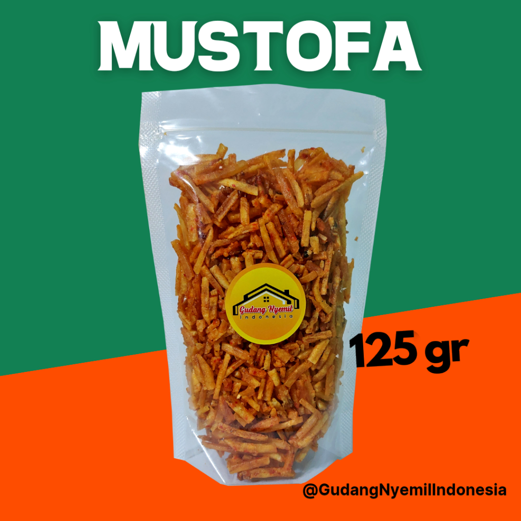 

Mustofa Khas Extra Pedas Gudang Nyemil 125 gr