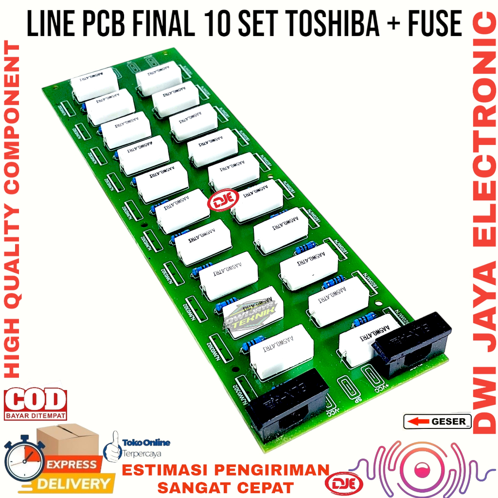Line PCB Final 10 Set Final Plus Fuse Sekring