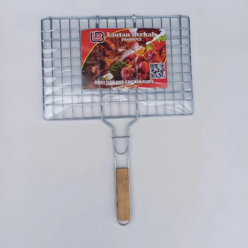 Alat Panggang Jepit Panggangan Ikan Ayam Kawat Tebal