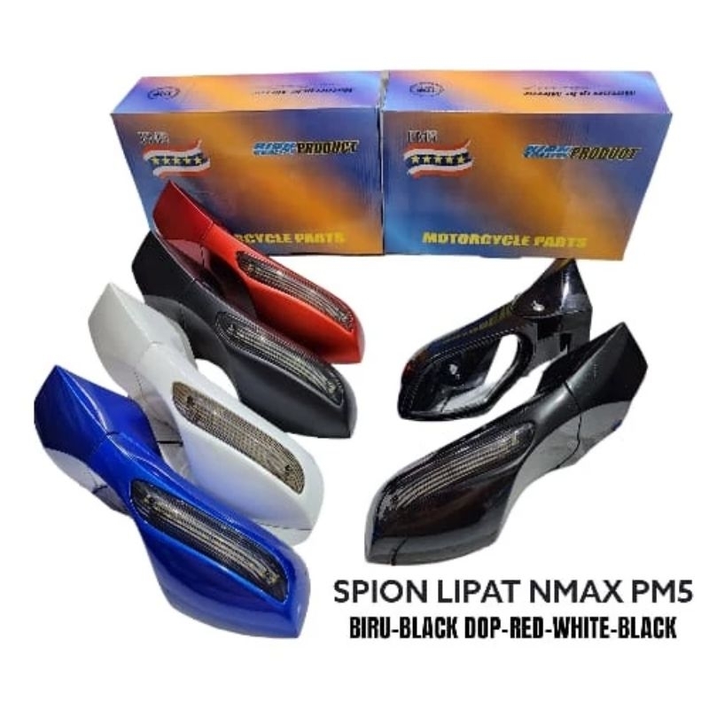 Spion Lipat Nmax + Lampu Sen Bahan Plastik ABS  DragonVariasi