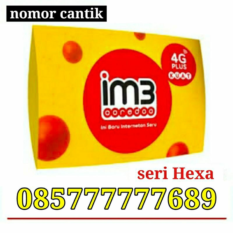 nomor cantik Indosat hexa 777777 stok geser gambar