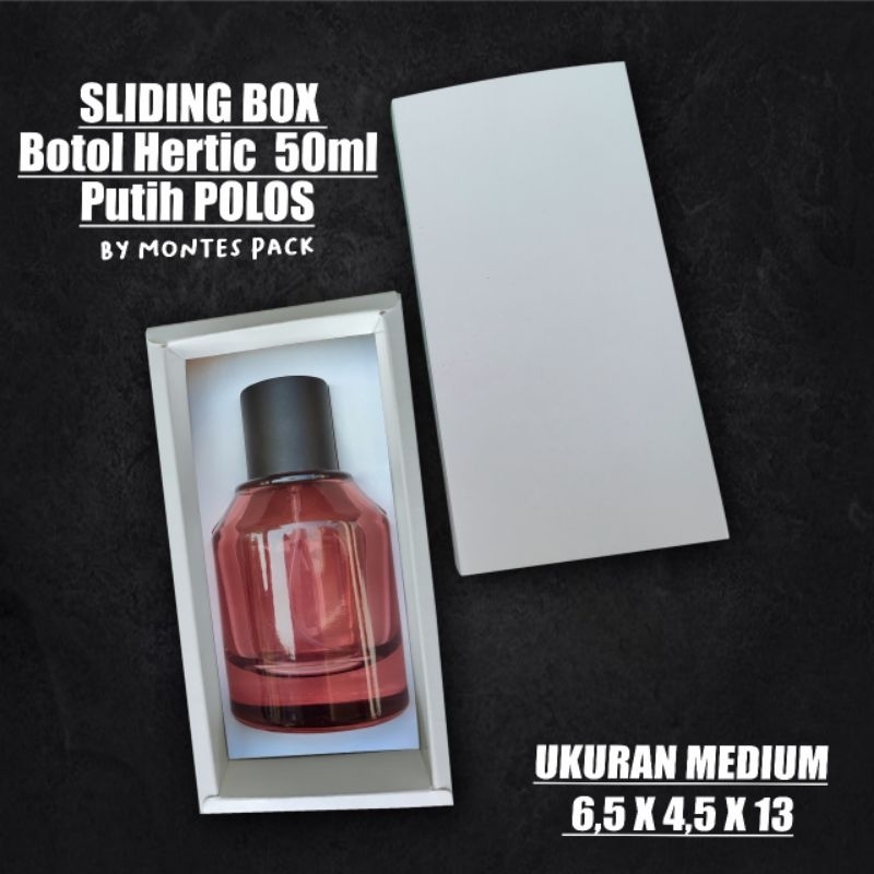 

SLIDE BOX polos botol hertic 50ml / Sliding Box Hertic 50 polosan