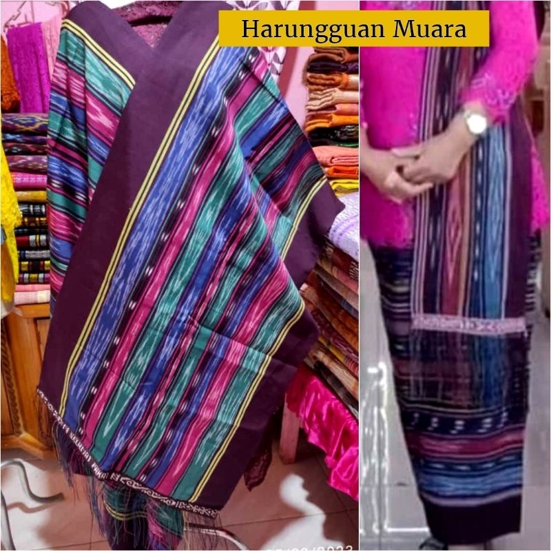 HARUNGGUAN MUARA PAKAI PEWARNA ALAM / SONGKET HARUNGGUAN