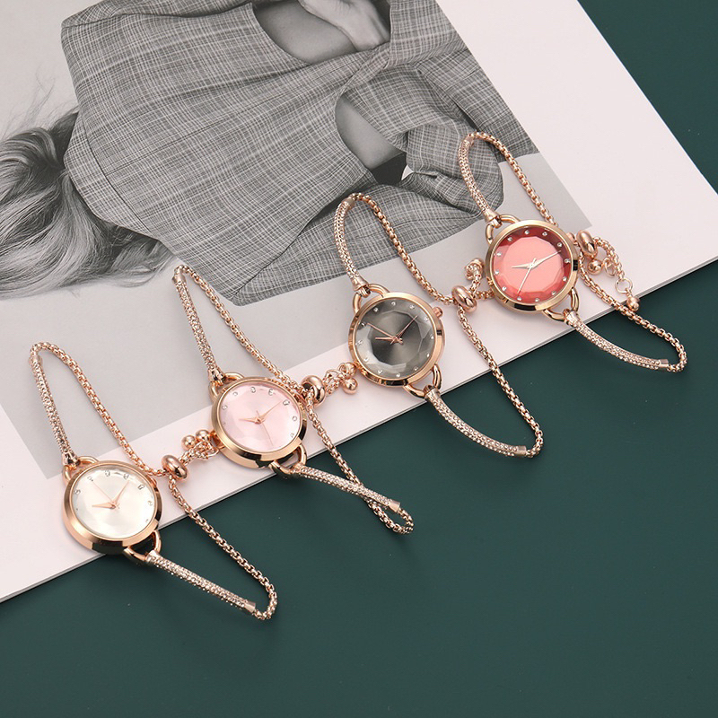 Jam Tangan Wanita Tali Serut Jam Fashion Korea