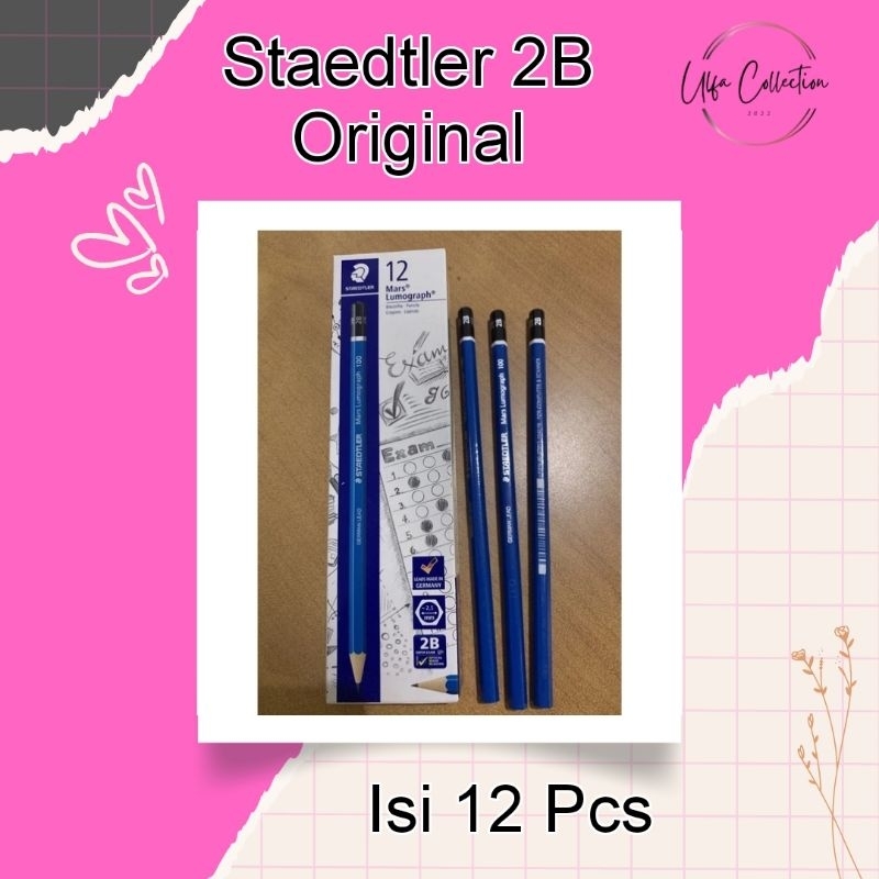 

[GROSIR ATK]STAEDTLER 2B ORI/PENSIL UJIAN/ STAEDTLER 2B ORIGINAL (ISI 12 PCS)
