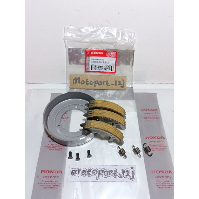 Mangkok Ganda plus Kampas Ganda (GN5) Honda Supra X lama Supra fit lama Grand Prima  asli Ori