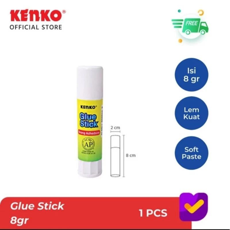 

Lem Glue Stick / Lem Kertas KENKO 8gr 15gr 25gr