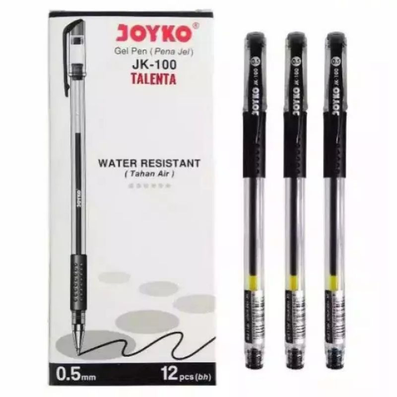 

Pulpen / Bolpoint Gel Joyko JK-100 Black/ Harga per biji