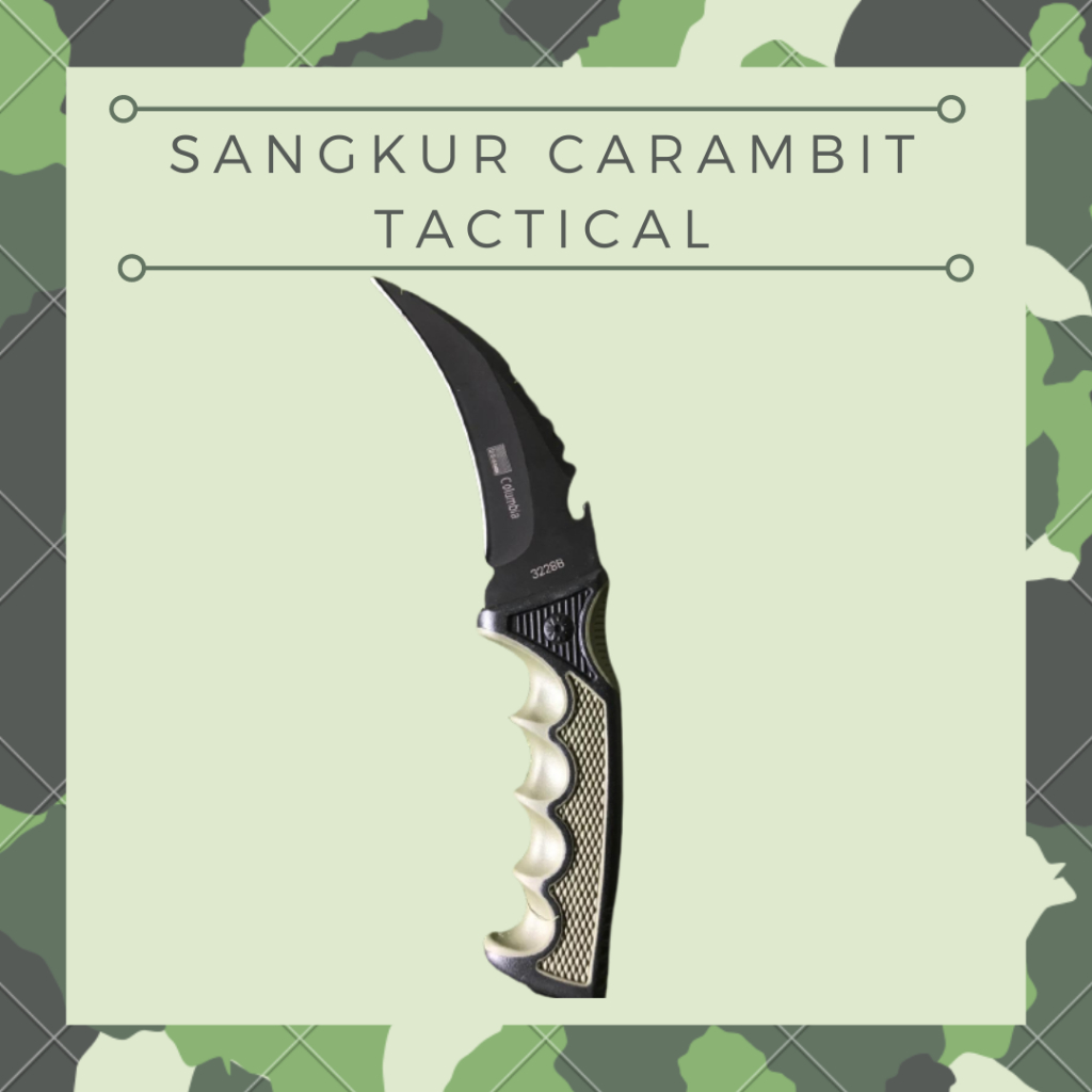 Sangkur Karambit Tactical Kode 3228 B Sangkur Hiking Outdoor Colombia Pisau Camping
