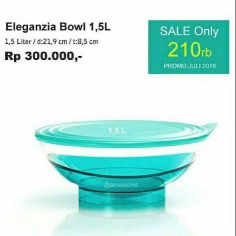 ELEGANZIA BOWL 1.5L 1PC TUPPERWARE