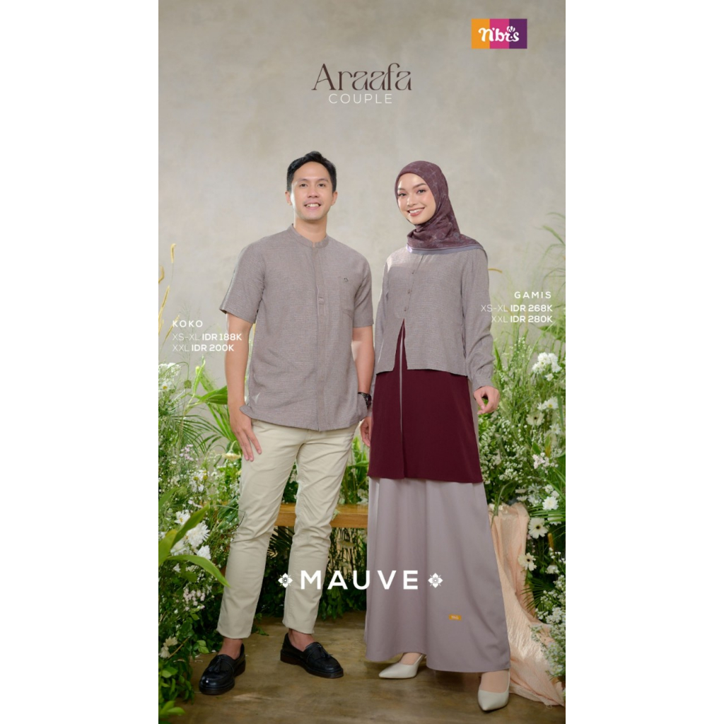 NIBRAS 100% ORI | Couple Nibras | Dress | Gamis Araafa | Koko Araafa  | Couple Nibras  Mockupnibras